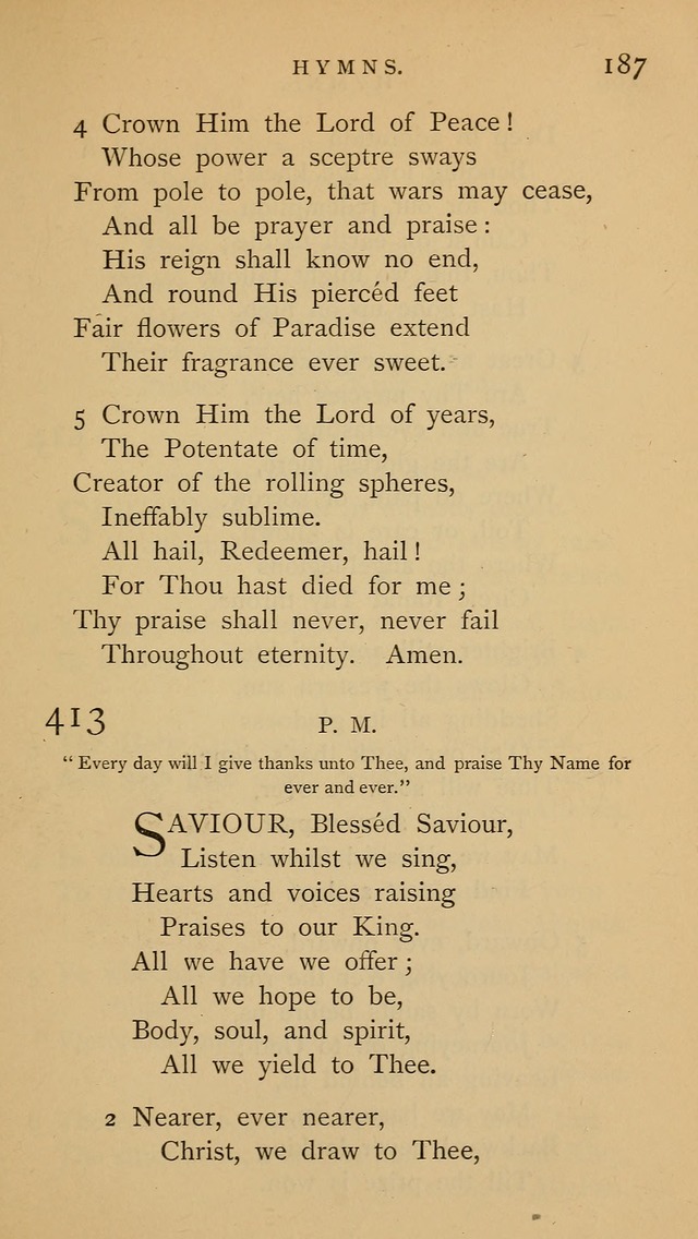 A Church hymnal: compiled from "Additional hymns," "Hymns ancient and modern," and "Hymns for church and home," as authorized by the House of Bishops page 194