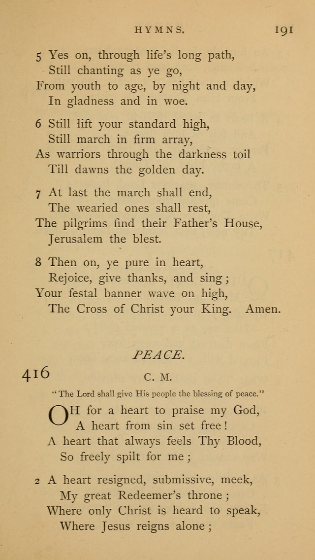 A Church hymnal: compiled from "Additional hymns," "Hymns ancient and modern," and "Hymns for church and home," as authorized by the House of Bishops page 198