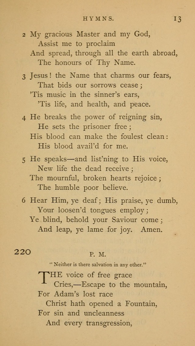 A Church hymnal: compiled from "Additional hymns," "Hymns ancient and modern," and "Hymns for church and home," as authorized by the House of Bishops page 20