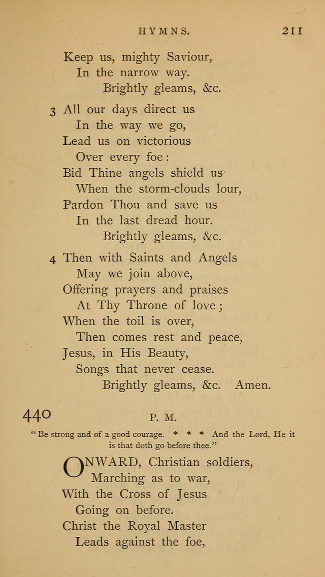 A Church hymnal: compiled from "Additional hymns," "Hymns ancient and modern," and "Hymns for church and home," as authorized by the House of Bishops page 218