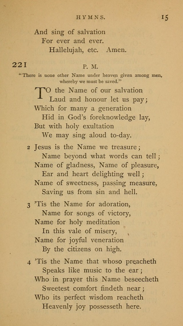 A Church hymnal: compiled from "Additional hymns," "Hymns ancient and modern," and "Hymns for church and home," as authorized by the House of Bishops page 22