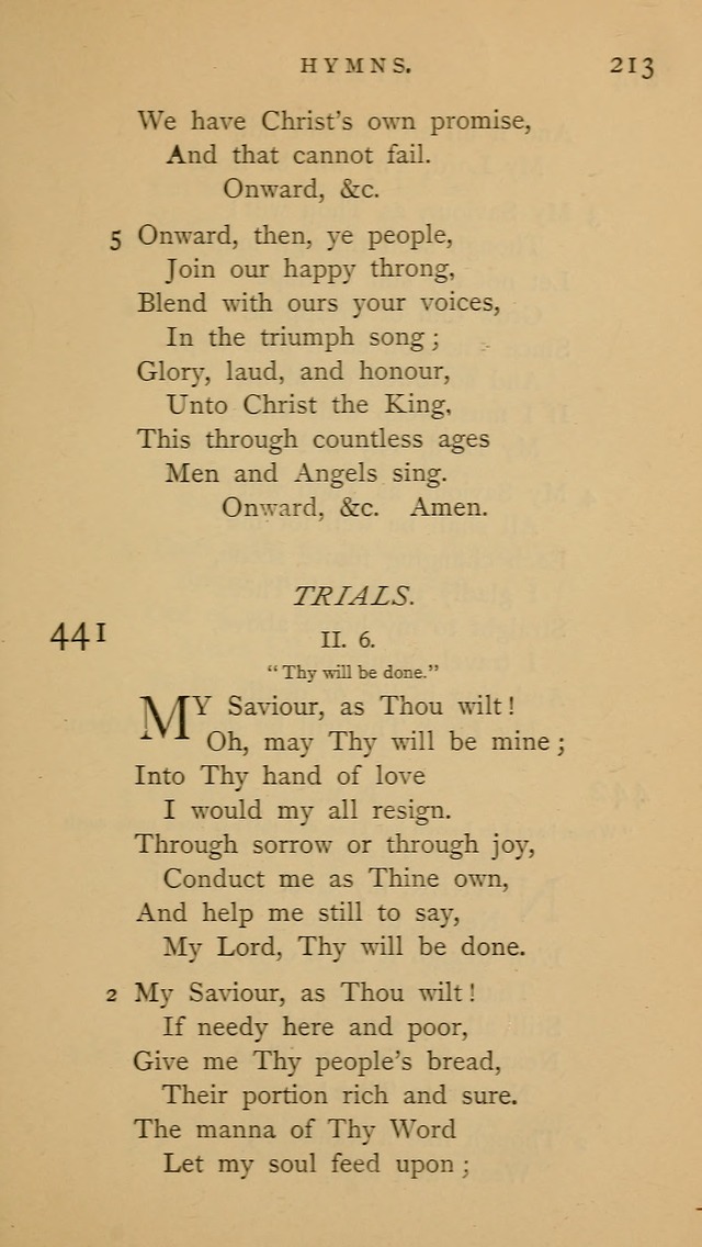 A Church hymnal: compiled from "Additional hymns," "Hymns ancient and modern," and "Hymns for church and home," as authorized by the House of Bishops page 220