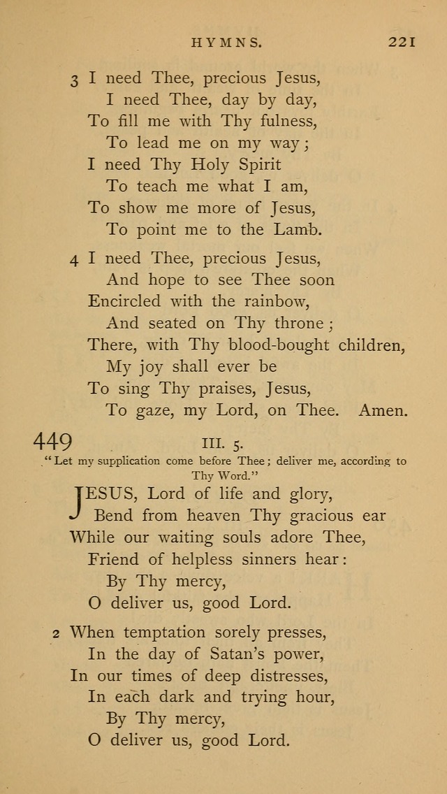 A Church hymnal: compiled from "Additional hymns," "Hymns ancient and modern," and "Hymns for church and home," as authorized by the House of Bishops page 228