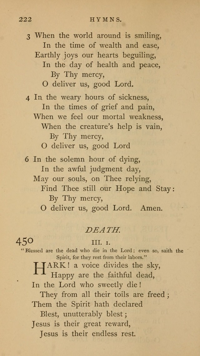 A Church hymnal: compiled from "Additional hymns," "Hymns ancient and modern," and "Hymns for church and home," as authorized by the House of Bishops page 229