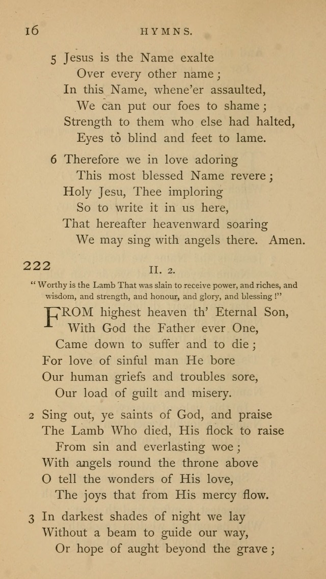 A Church hymnal: compiled from "Additional hymns," "Hymns ancient and modern," and "Hymns for church and home," as authorized by the House of Bishops page 23
