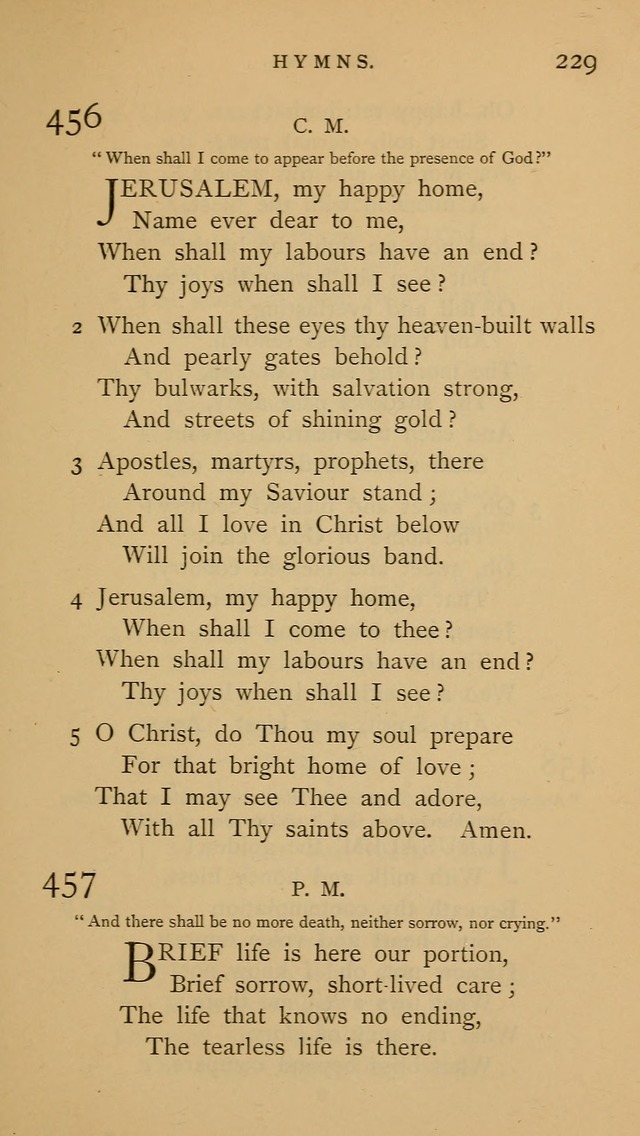 A Church hymnal: compiled from "Additional hymns," "Hymns ancient and modern," and "Hymns for church and home," as authorized by the House of Bishops page 236