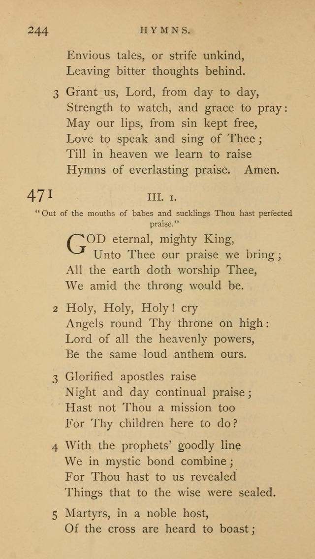 A Church hymnal: compiled from "Additional hymns," "Hymns ancient and modern," and "Hymns for church and home," as authorized by the House of Bishops page 251