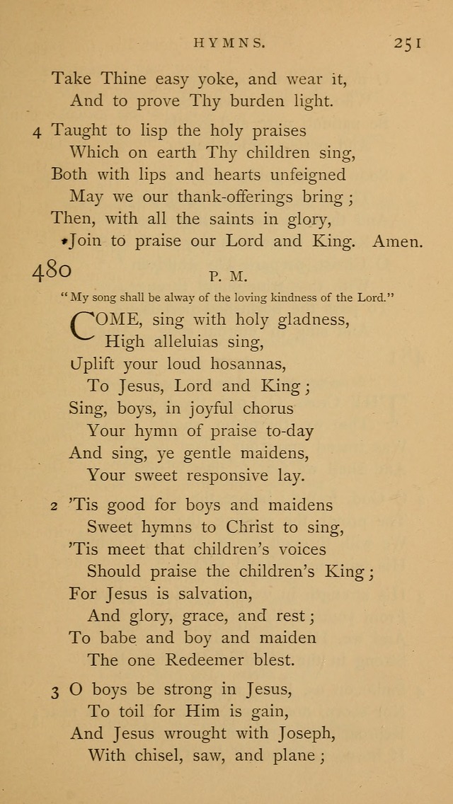 A Church hymnal: compiled from "Additional hymns," "Hymns ancient and modern," and "Hymns for church and home," as authorized by the House of Bishops page 258