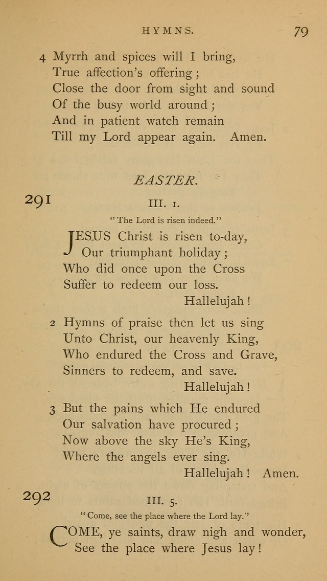 A Church hymnal: compiled from "Additional hymns," "Hymns ancient and modern," and "Hymns for church and home," as authorized by the House of Bishops page 86