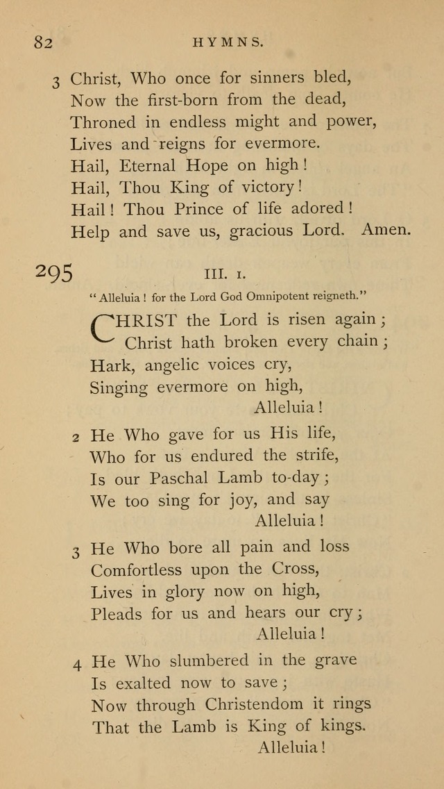 A Church hymnal: compiled from "Additional hymns," "Hymns ancient and modern," and "Hymns for church and home," as authorized by the House of Bishops page 89