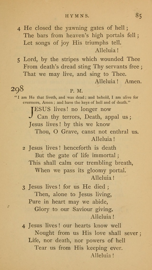 A Church hymnal: compiled from "Additional hymns," "Hymns ancient and modern," and "Hymns for church and home," as authorized by the House of Bishops page 92