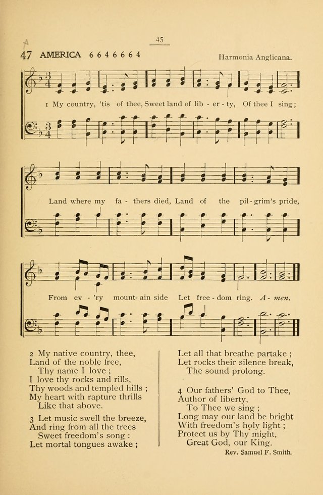 The Convention Hymnal: a compilation of familiar hymns for use at meetings where the larger collections are not available page 45