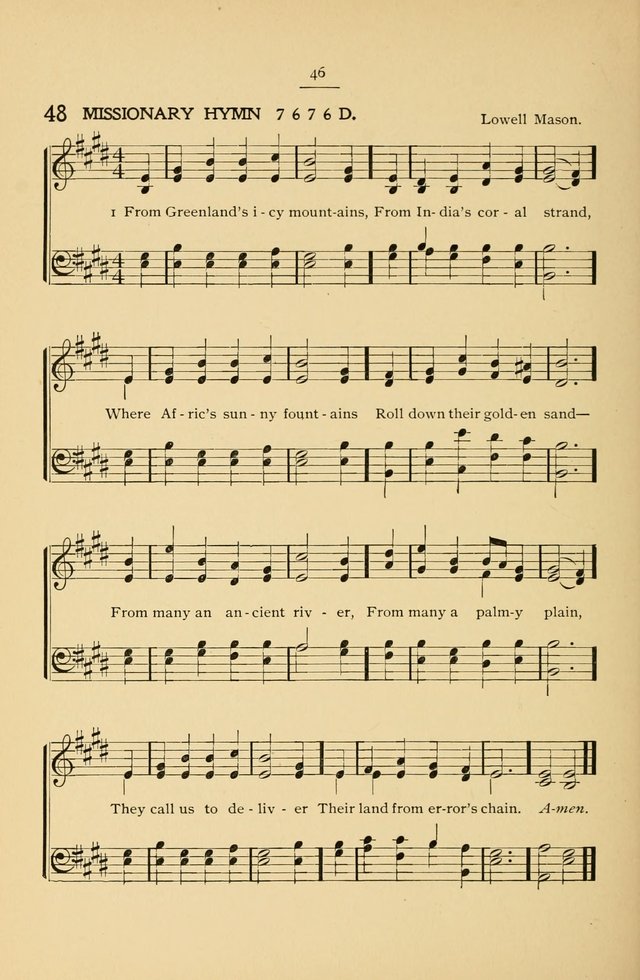 The Convention Hymnal: a compilation of familiar hymns for use at meetings where the larger collections are not available page 46