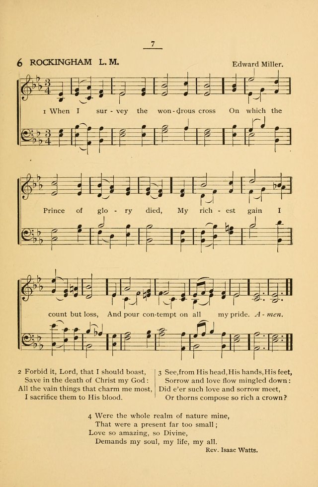 The Convention Hymnal: a compilation of familiar hymns for use at meetings where the larger collections are not available page 7