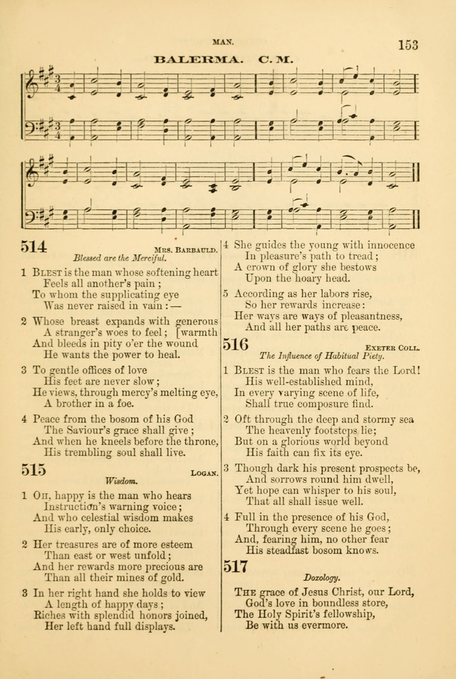 Church Harmonies: a collection of hymns and tunes for the use of Congregations page 153