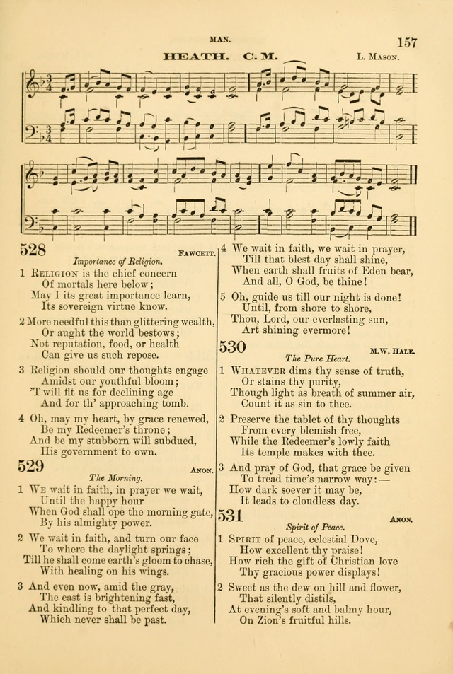 Church Harmonies: a collection of hymns and tunes for the use of Congregations page 157