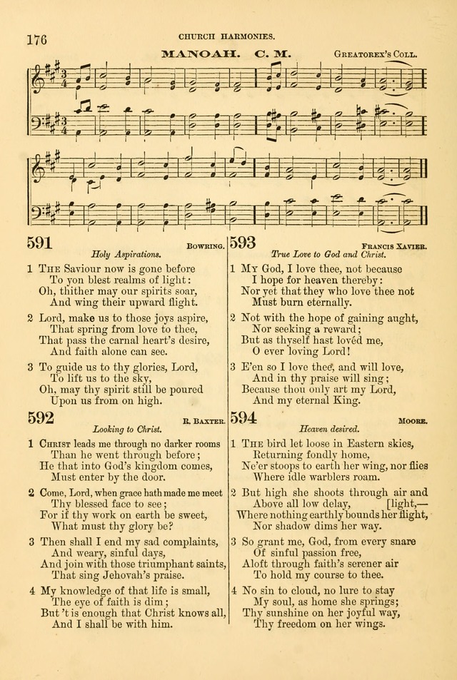 Church Harmonies: a collection of hymns and tunes for the use of Congregations page 176