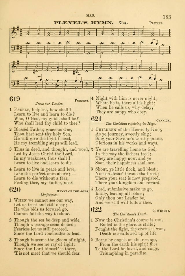Church Harmonies: a collection of hymns and tunes for the use of Congregations page 183