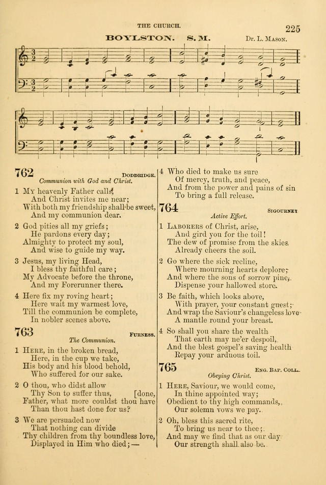 Church Harmonies: a collection of hymns and tunes for the use of Congregations page 225