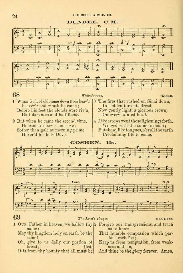 Church Harmonies: a collection of hymns and tunes for the use of Congregations page 24