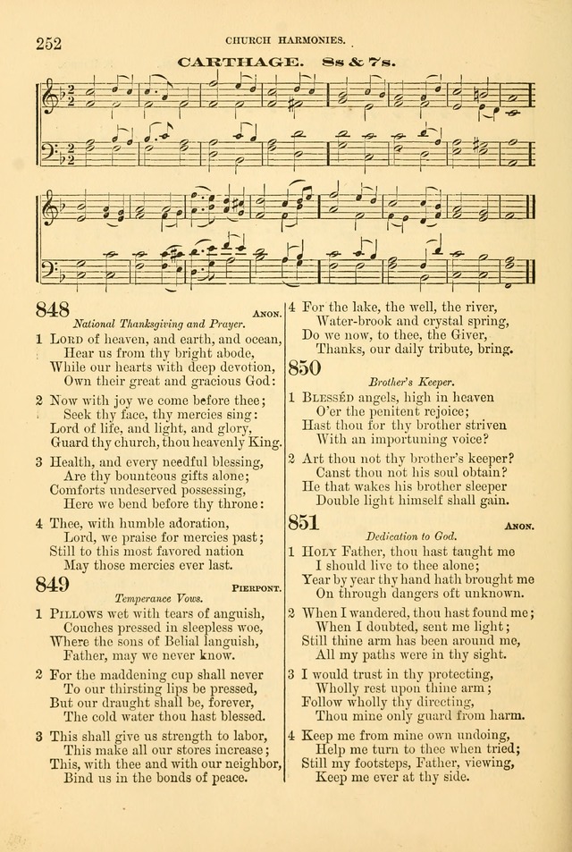 Church Harmonies: a collection of hymns and tunes for the use of Congregations page 252