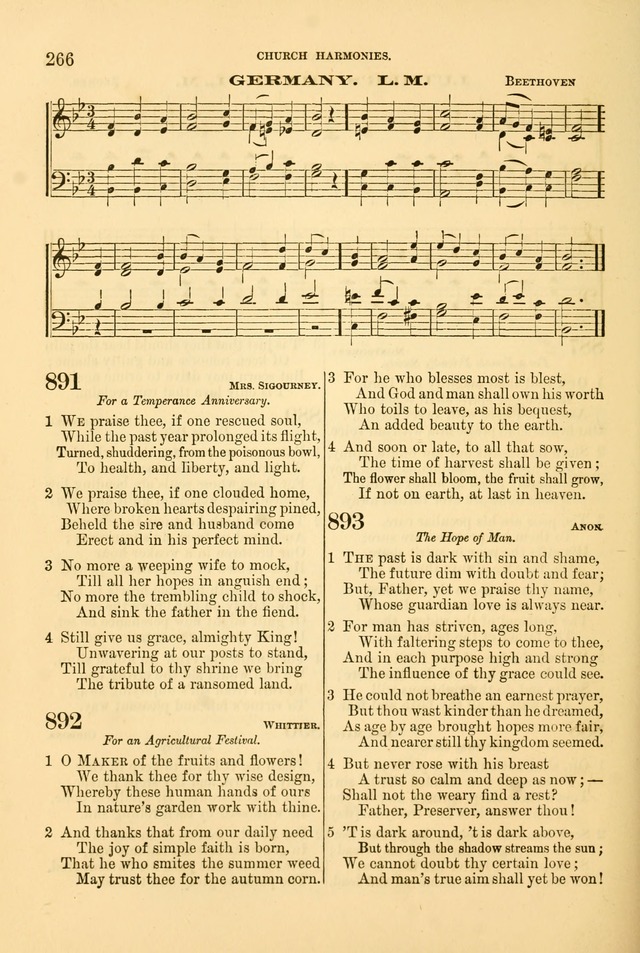 Church Harmonies: a collection of hymns and tunes for the use of Congregations page 266