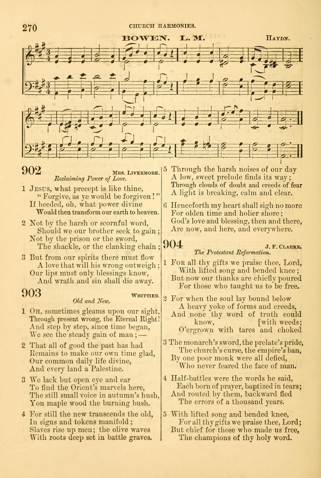 Church Harmonies: a collection of hymns and tunes for the use of Congregations page 270