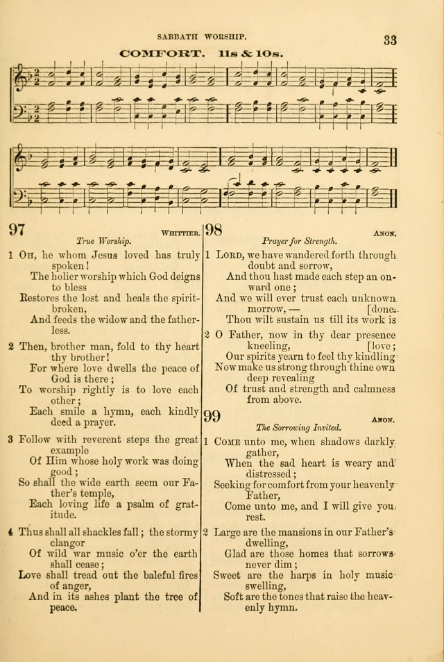 Church Harmonies: a collection of hymns and tunes for the use of Congregations page 33