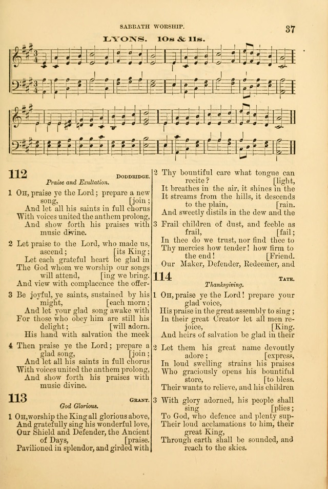 Church Harmonies: a collection of hymns and tunes for the use of Congregations page 37