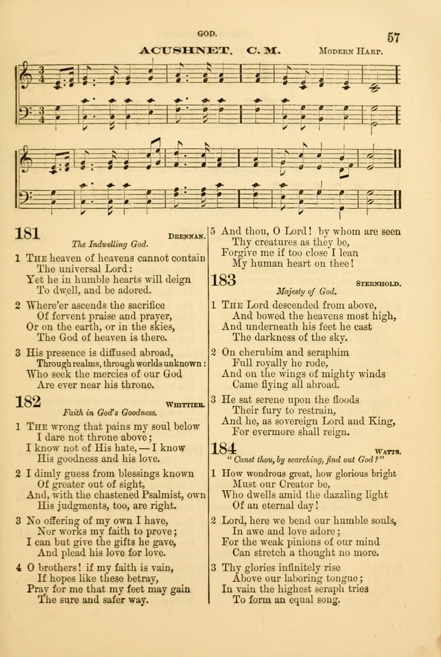 Church Harmonies: a collection of hymns and tunes for the use of Congregations page 57
