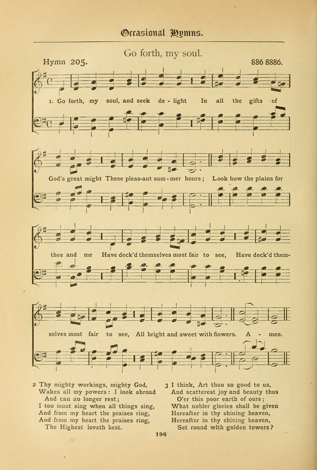 The Catholic Hymnal: containing hymns for congregational and home use, and the vesper psalms, the office of compline, the litanies, hymns at benediction, etc. page 196