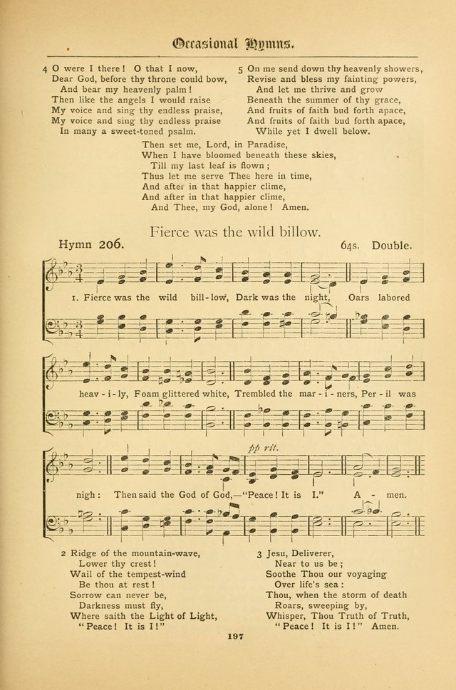 The Catholic Hymnal: containing hymns for congregational and home use, and the vesper psalms, the office of compline, the litanies, hymns at benediction, etc. page 197
