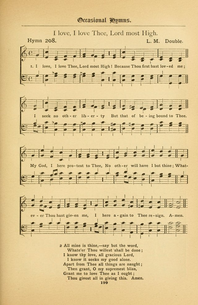 The Catholic Hymnal: containing hymns for congregational and home use, and the vesper psalms, the office of compline, the litanies, hymns at benediction, etc. page 199