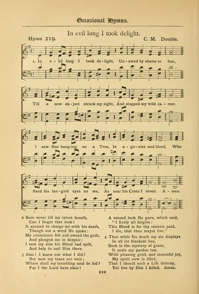 The Catholic Hymnal: containing hymns for congregational and home use, and the vesper psalms, the office of compline, the litanies, hymns at benediction, etc. page 210
