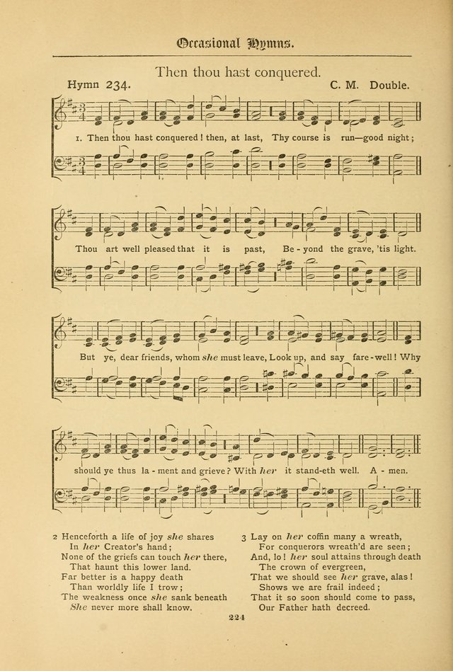 The Catholic Hymnal: containing hymns for congregational and home use, and the vesper psalms, the office of compline, the litanies, hymns at benediction, etc. page 224