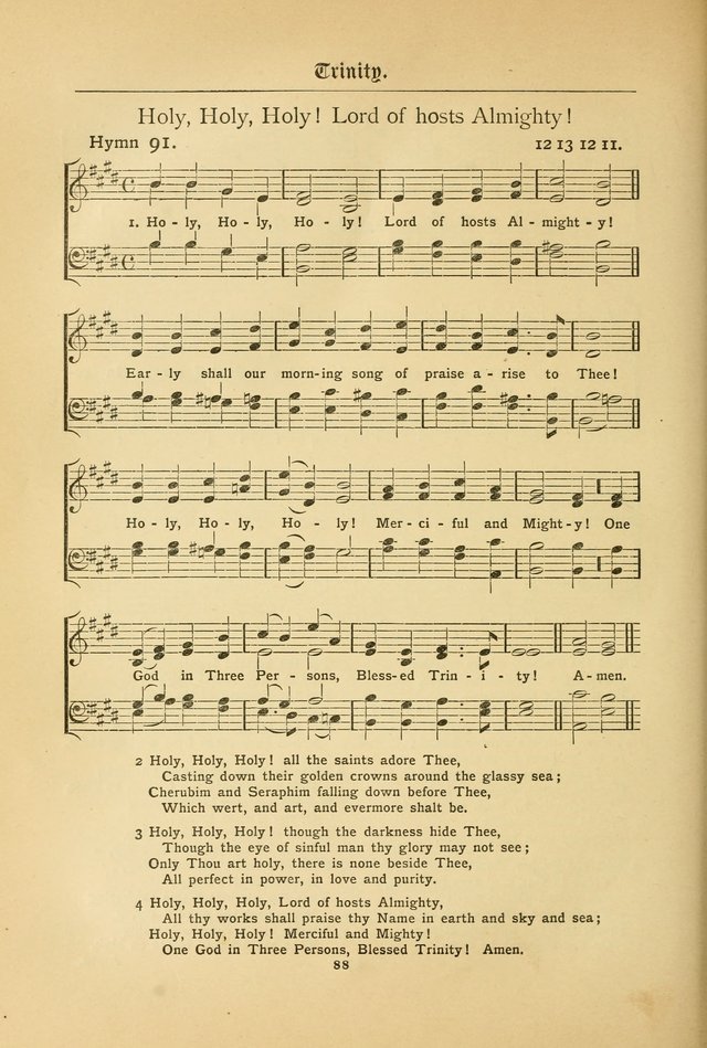 The Catholic Hymnal: containing hymns for congregational and home use, and the vesper psalms, the office of compline, the litanies, hymns at benediction, etc. page 88