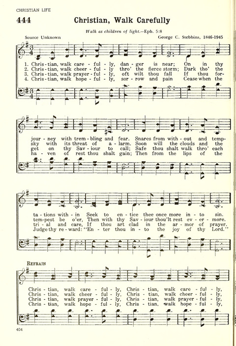 Christian Hymnal (Rev. ed.) page 396