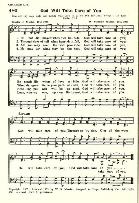 Christian Hymnal (Rev. ed.) page 430