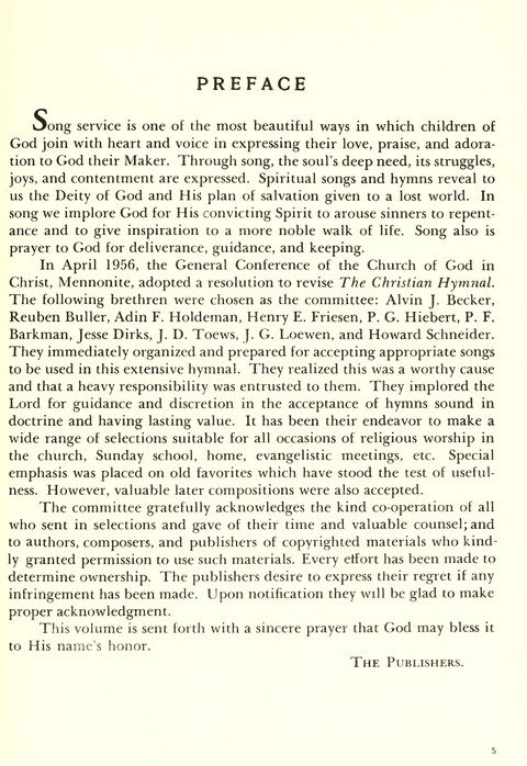 Christian Hymnal (Rev. ed.) page viii
