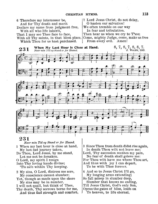 Christian Hymns: for church, school and home, with music page 111