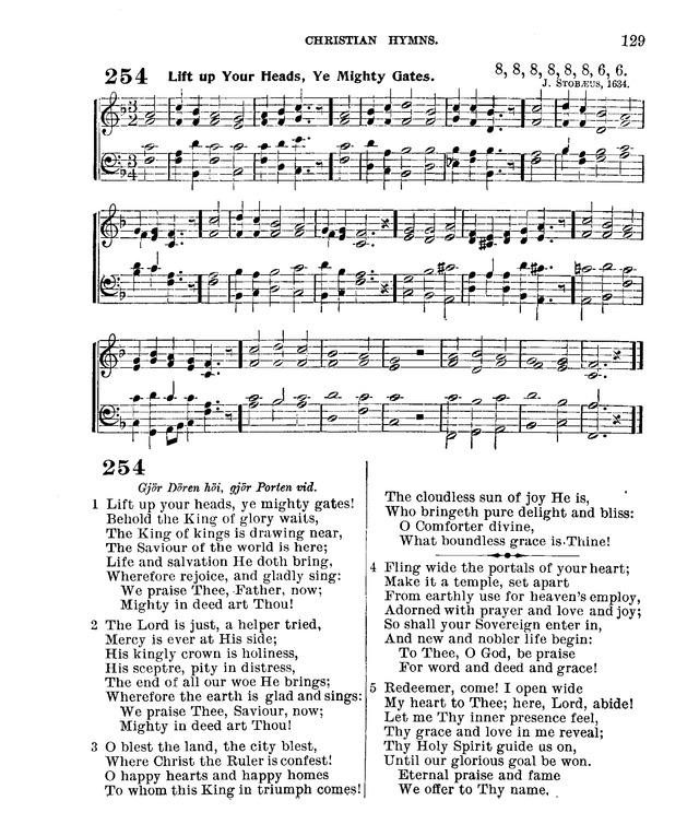Christian Hymns: for church, school and home, with music page 127