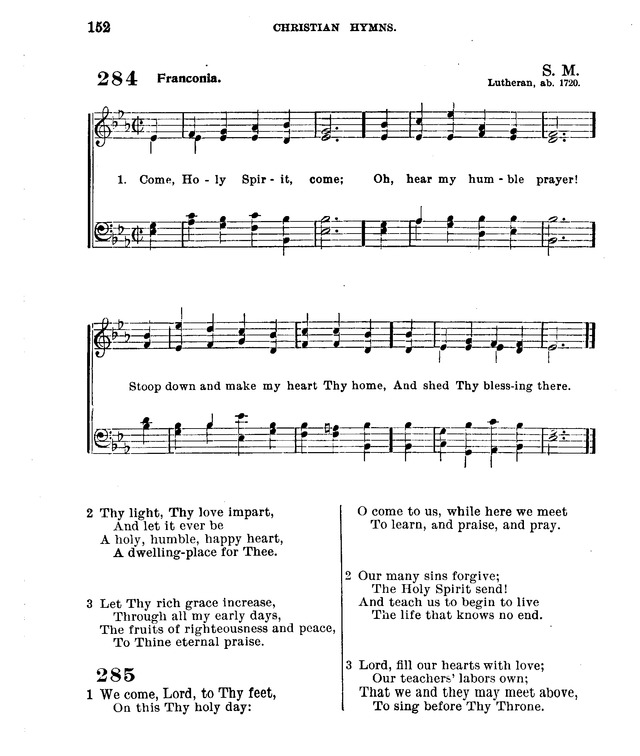Christian Hymns: for church, school and home, with music page 150