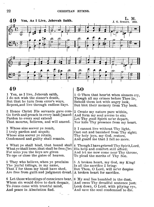Christian Hymns: for church, school and home, with music page 20