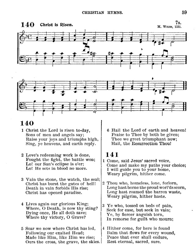 Christian Hymns: for church, school and home, with music page 57