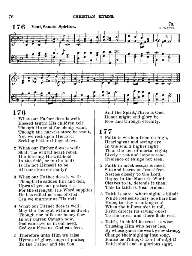 Christian Hymns: for church, school and home, with music page 74