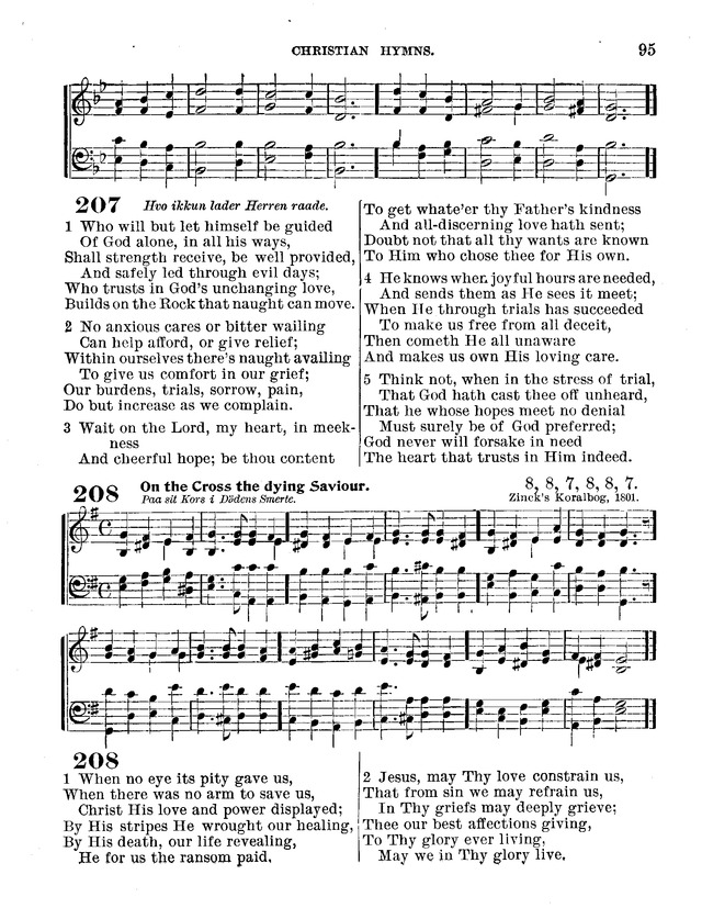 Christian Hymns: for church, school and home, with music page 93