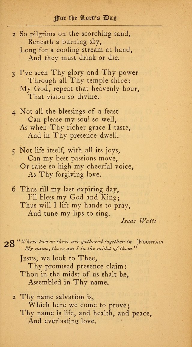 The College Hymnal: for divine service at Yale College in the Battell Chapel page 19