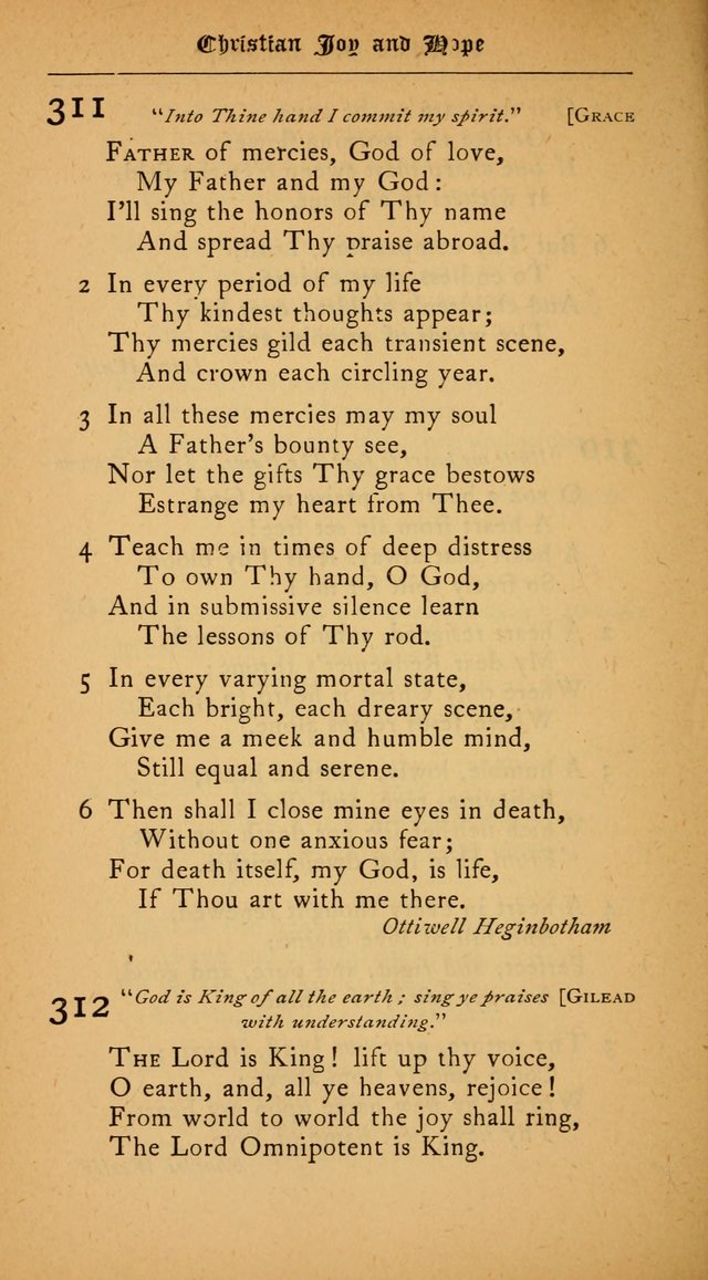 The College Hymnal: for divine service at Yale College in the Battell Chapel page 224