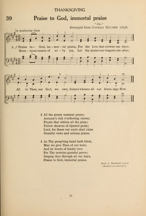 The Concord Hymnal: for Day School, Sunday School and Home page 39