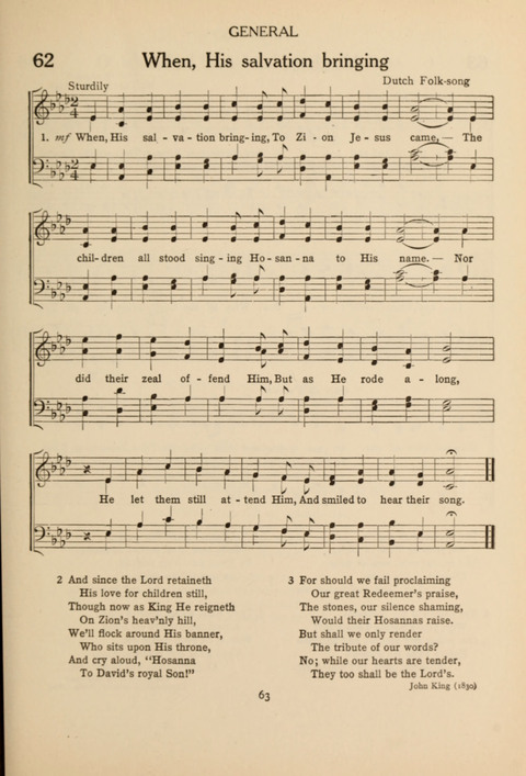 The Concord Hymnal: for Day School, Sunday School and Home page 63